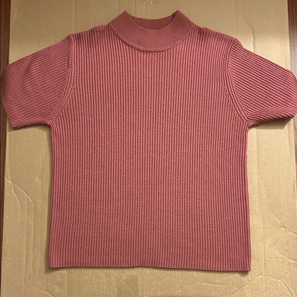 Studio Works Tops - Studio Works Ribbed Mock Neck Top